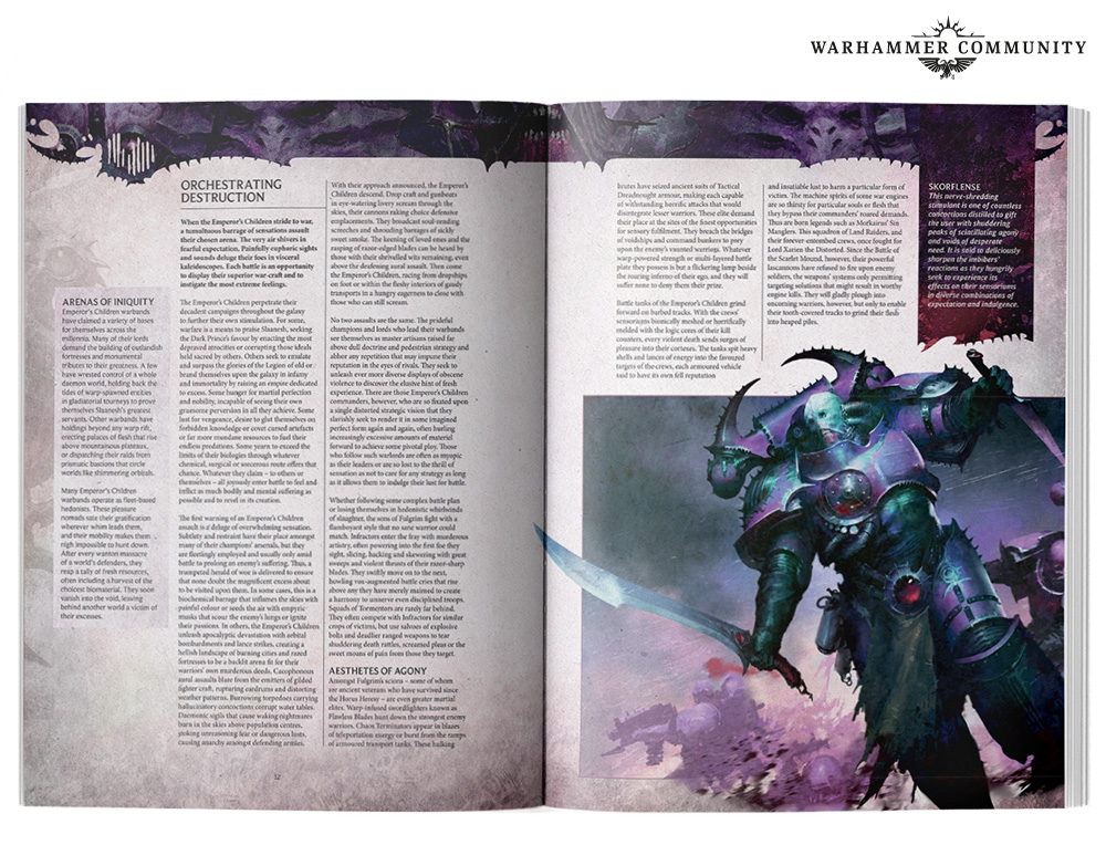 Codex: Emperor's Children – Warhammer 40k – Nuovo Games Workshop