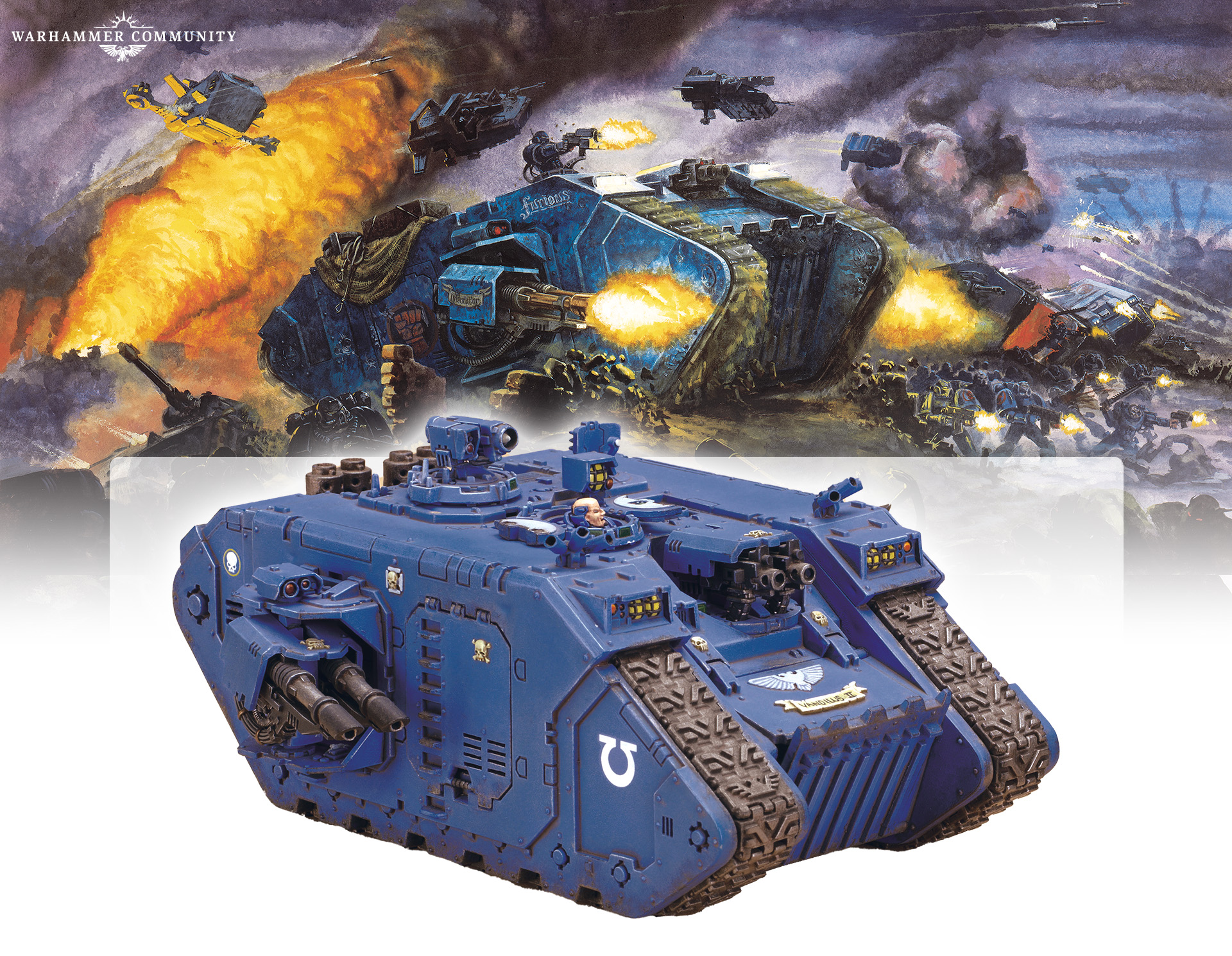 Space Marine Land Raider Flamestorm Cannons – Crusader Redeemer Bits – Warhammer 40K Unassembled