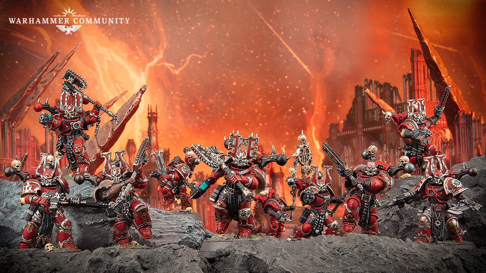 thumbnail image 2 of Games Workshop Warhammer 40K: Khorne Berzerker With Chainblade – World Eaters Chaos Miniature 2 of 4