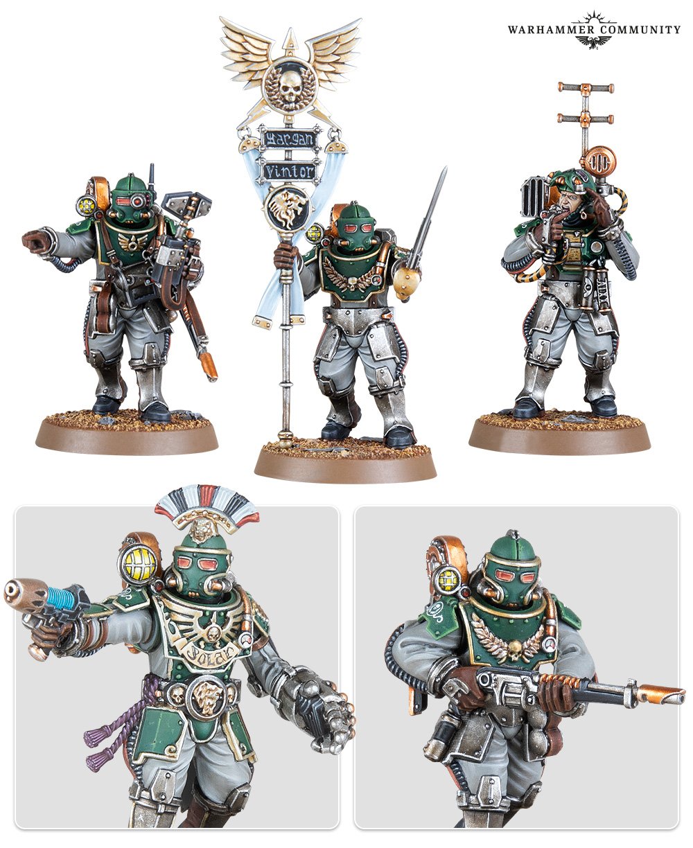 Games Workshop Horus Heresy: Solar Auxilia Tactical Command Section (New)